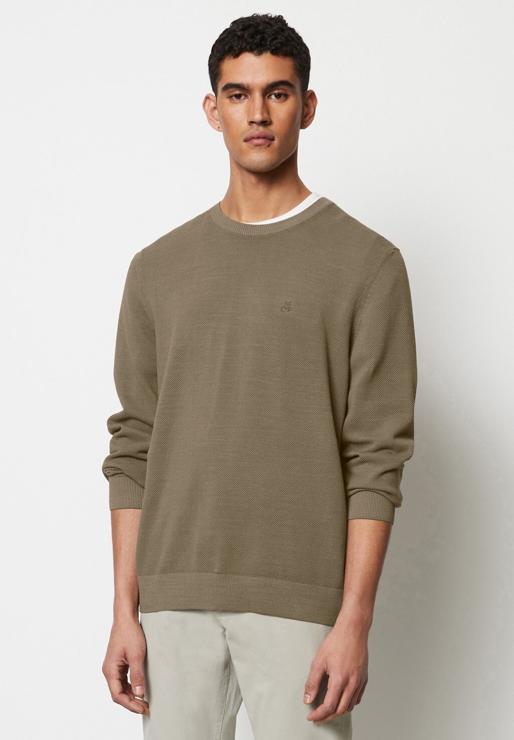 

Вязаный свитер REGULAR MIT FEINER STRUKTUR Marc O'Polo, цвет burnt ash