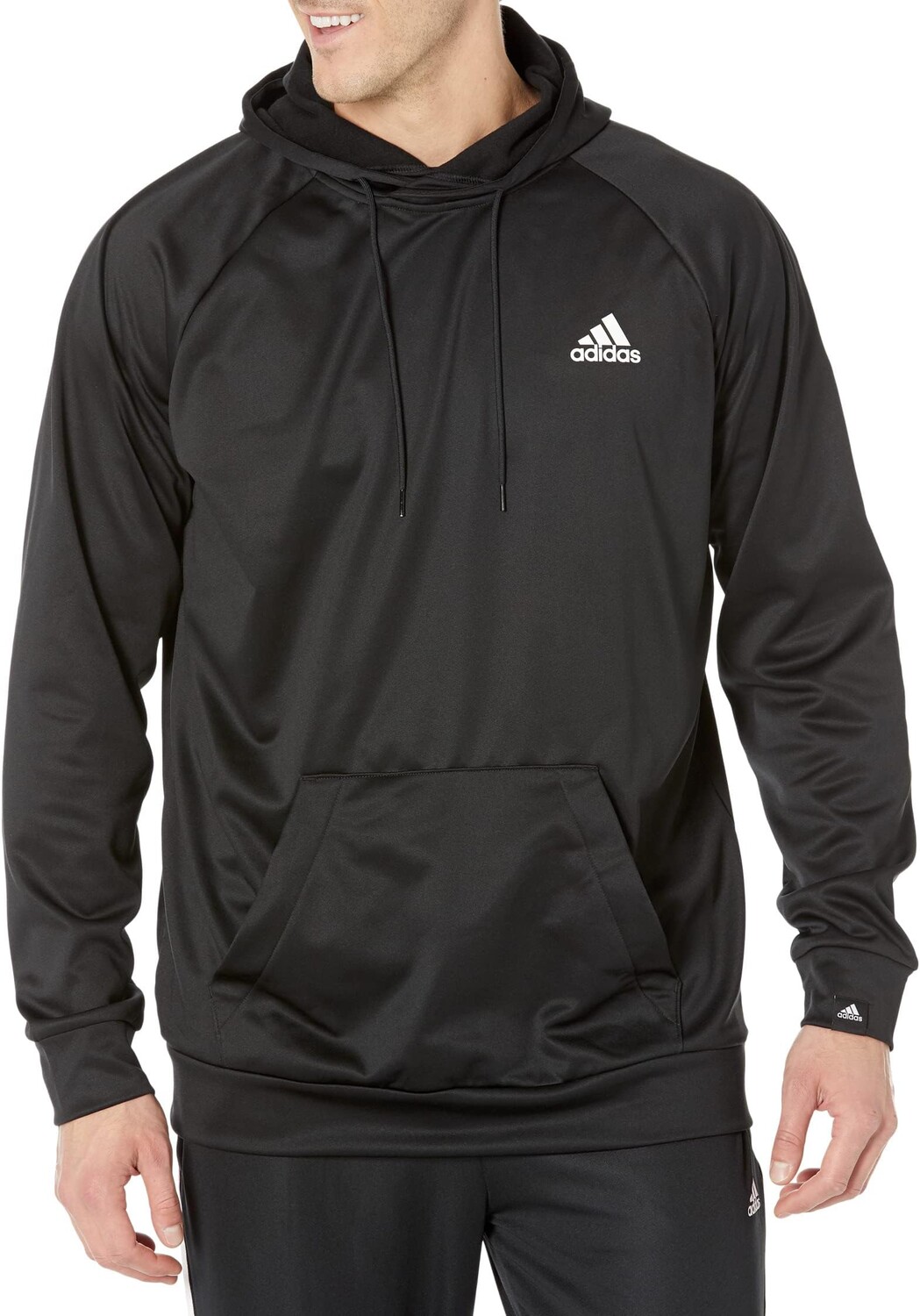 

Толстовка с маленьким логотипом Big & Tall Game & Go adidas, цвет Black/White