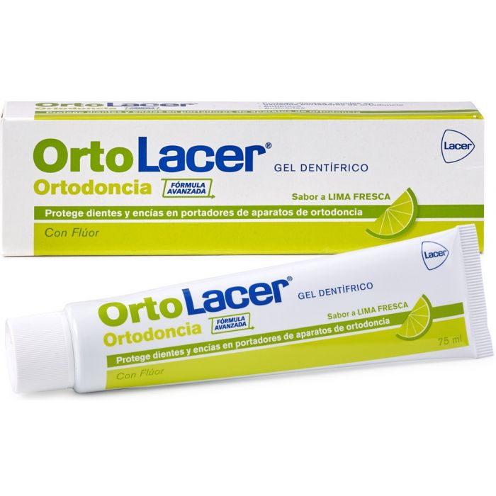 Зубная паста Orto Gel Dentifrico Lima Fresca Lacer, 125 ml ополаскиватель для рта orto colutorio lima fresca lacer 1000