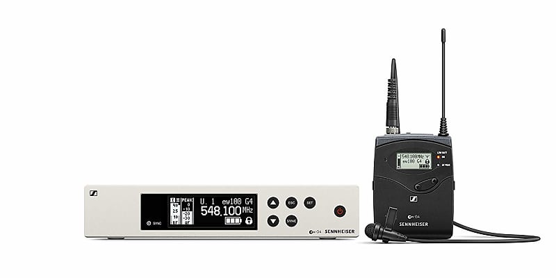 Беспроводная петличная микрофонная система Sennheiser ew 100 G4-ME2-G система персонального мониторинга sennheiser ew iem g4 g