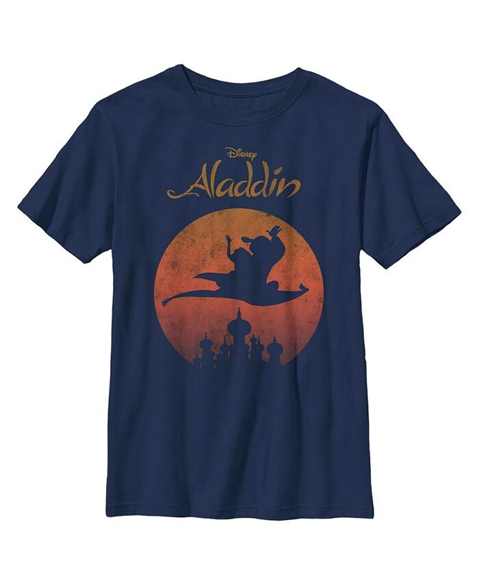 

Детская футболка Aladdin Magic Carpet Ride Wave для мальчика Disney, синий