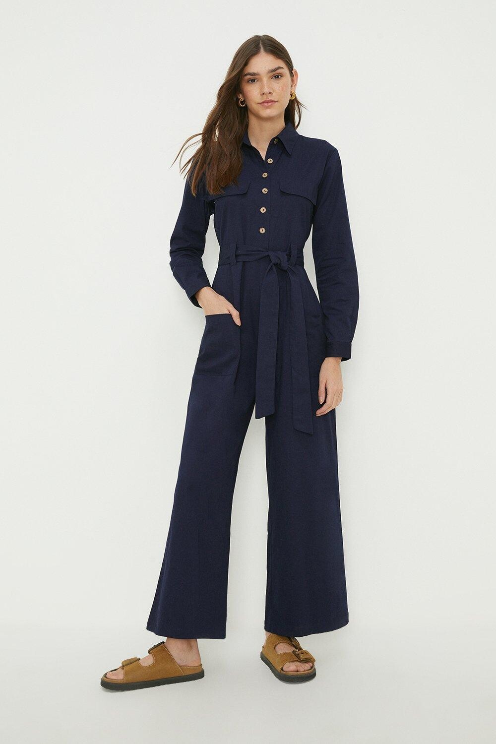 

Комбинезон в стиле милитари Dorothy Perkins, темно-синий