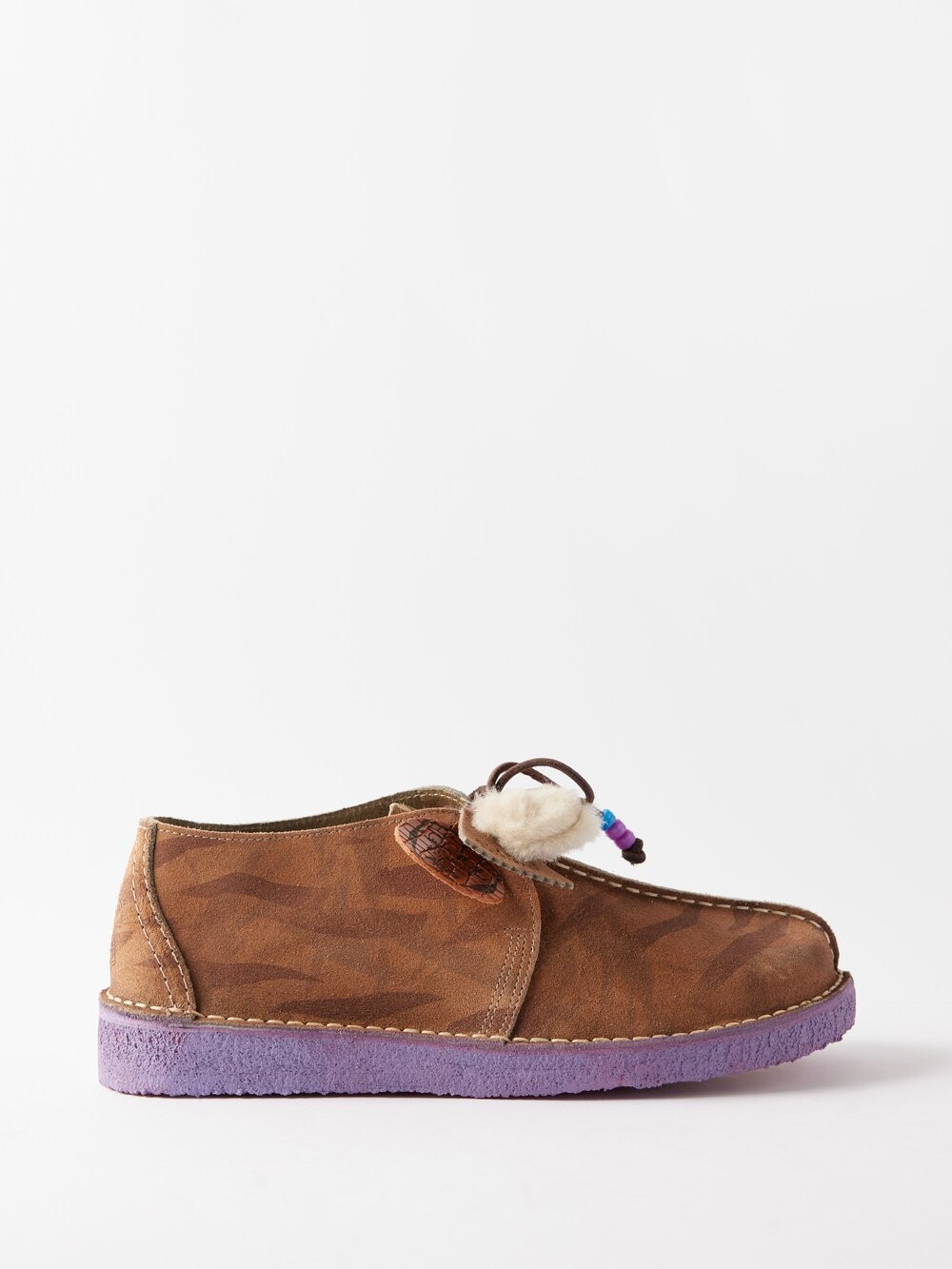 

Ботинки из замши с принтом desert trek Clarks X Aries (Clarks), коричневый
