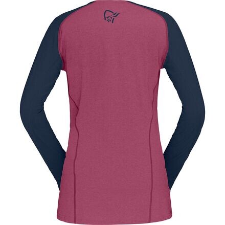 

Легкий трикотаж с длинными рукавами Fjora Equalizer — женский Norrona, цвет Violet Quartz/Indigo Night