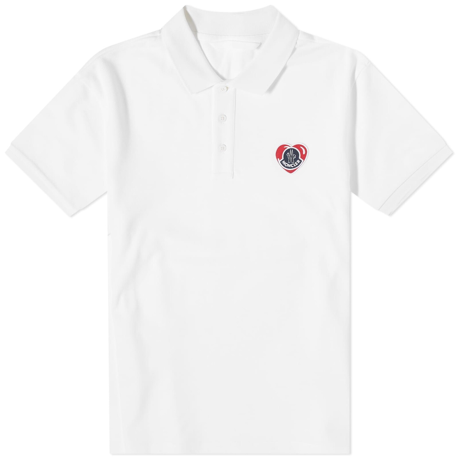 

Поло Moncler Heart Logo, белый