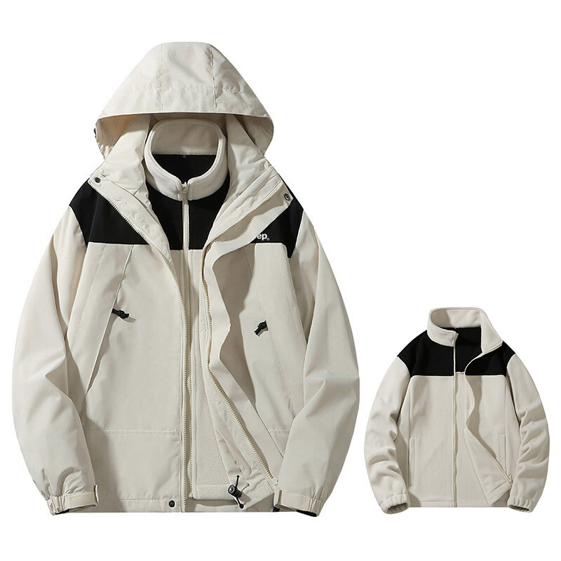 

Куртка унисекс Jeep, цвет Off-white (3-in-1)