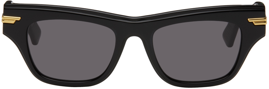 Черные солнцезащитные очки из ацетата в квадратной форме Bottega Veneta