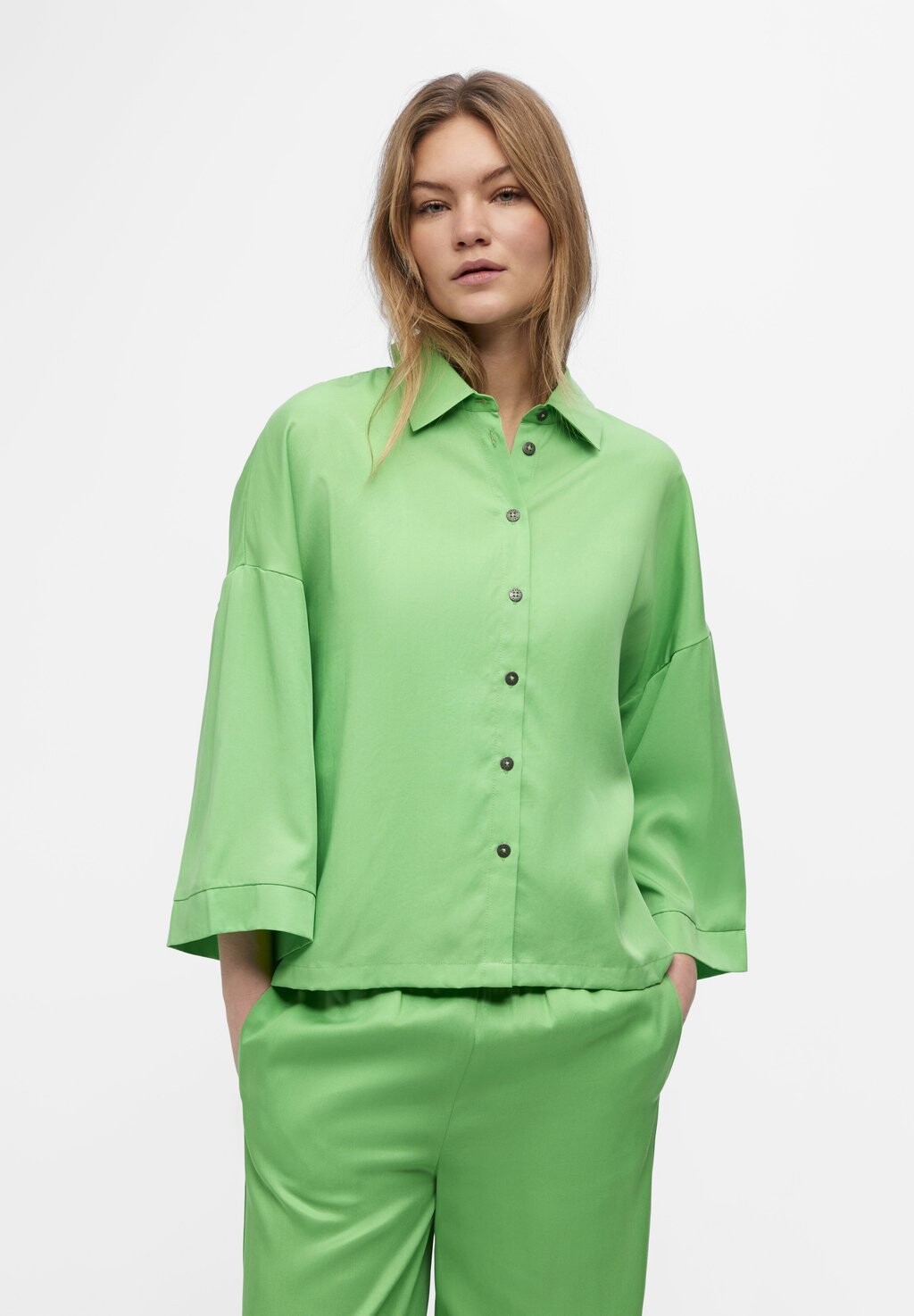 

Блузка-рубашка Object, цвет vibrant green