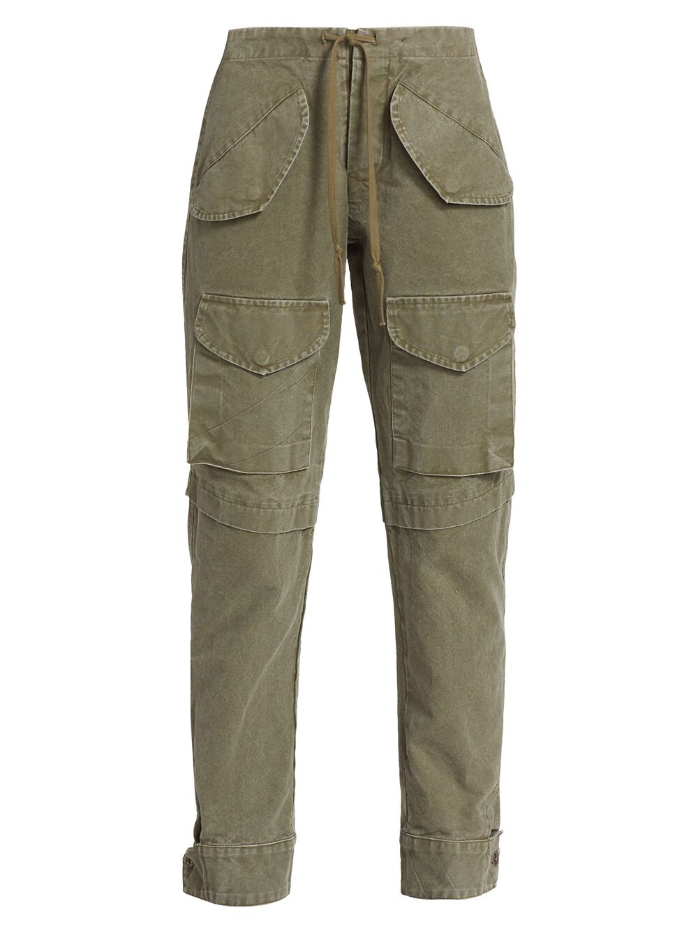 

Брюки-карго прямого кроя Greg Lauren, Серый