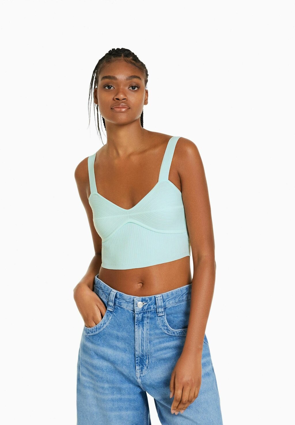 

Топ Bershka, синий