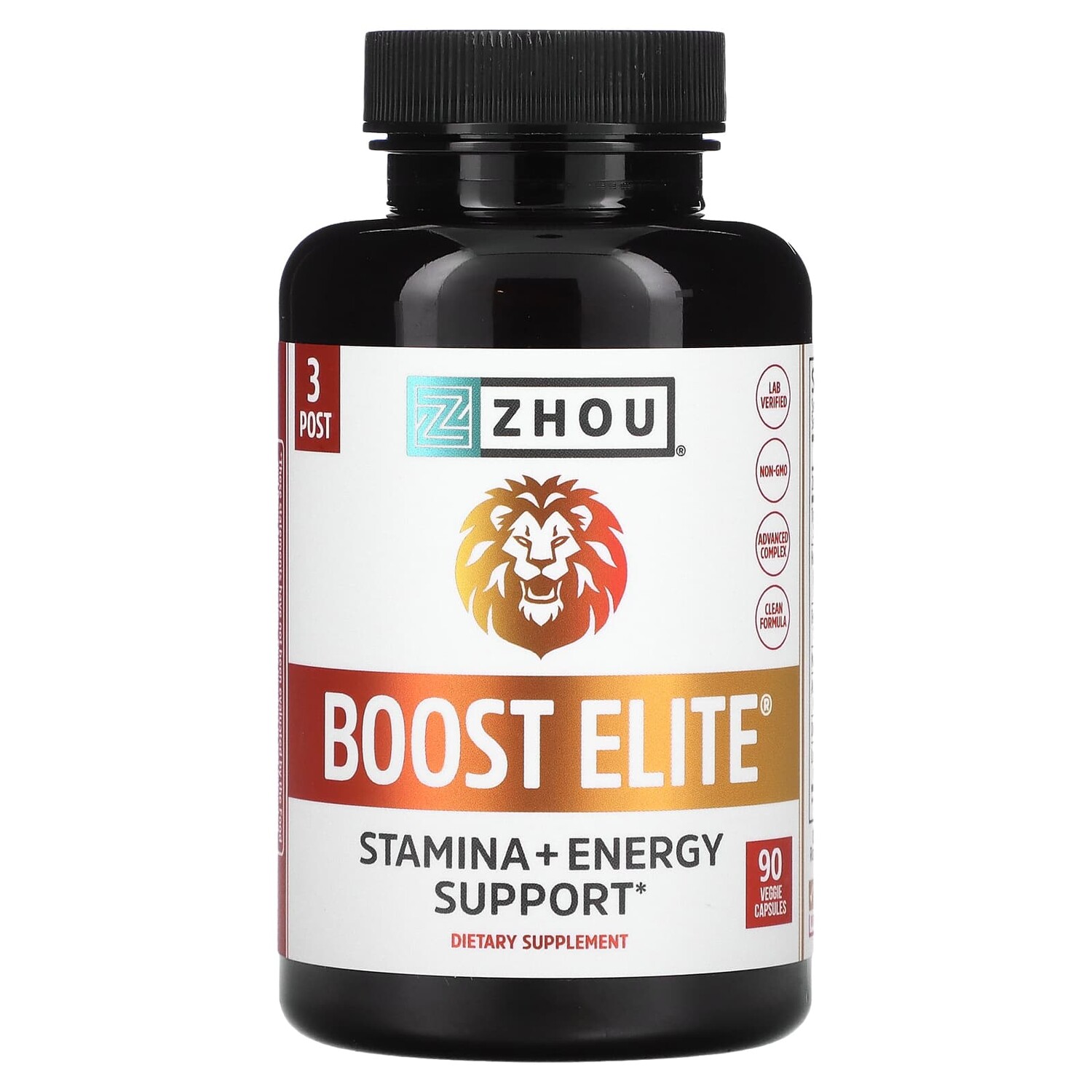

Boost Elite`` 90 растительных капсул, Zhou Nutrition