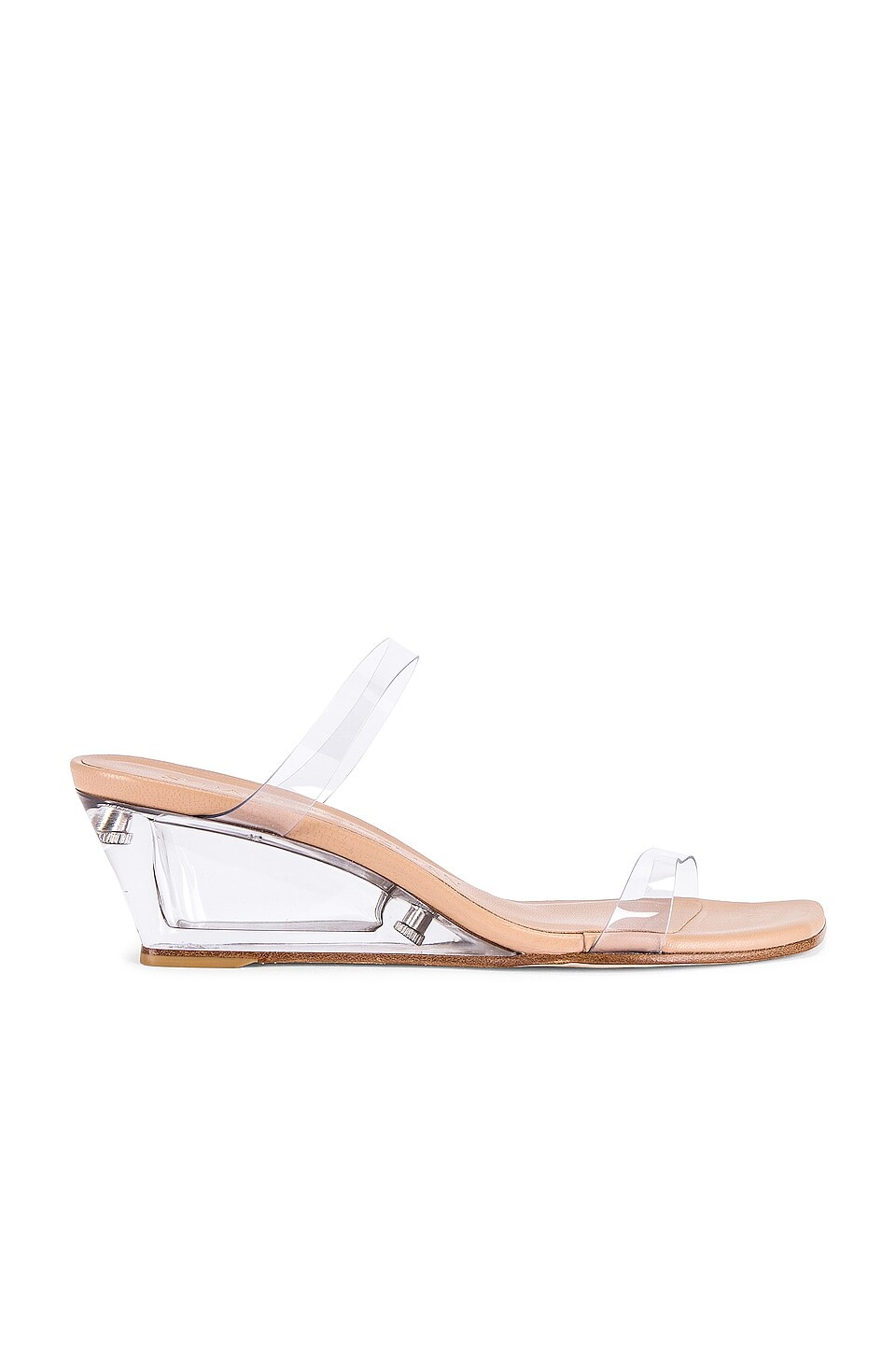 

Туфли Stuart Weitzman Lucite Aleena 50, цвет Adobe & Clear