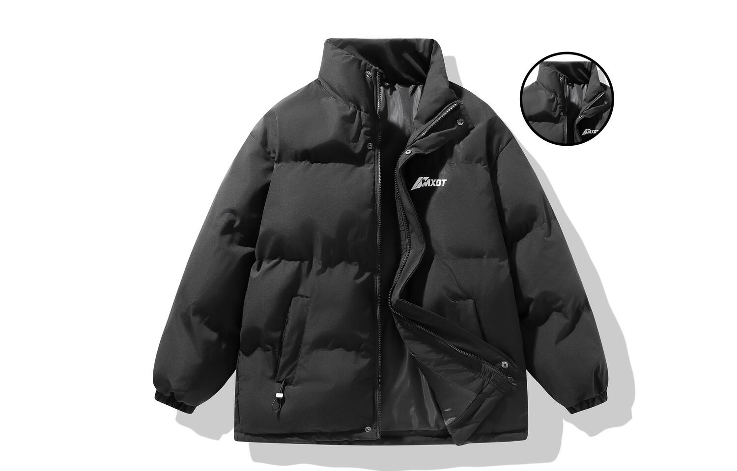 

Стеганая куртка унисекс Mxdt, Off-white (бесплатная толстовка)