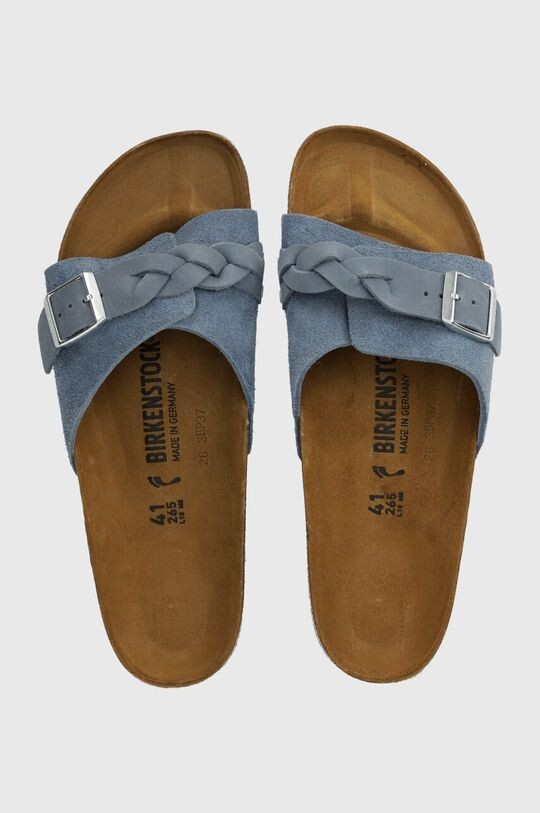 

Плетеные замшевые тапочки Oita Birkenstock, синий