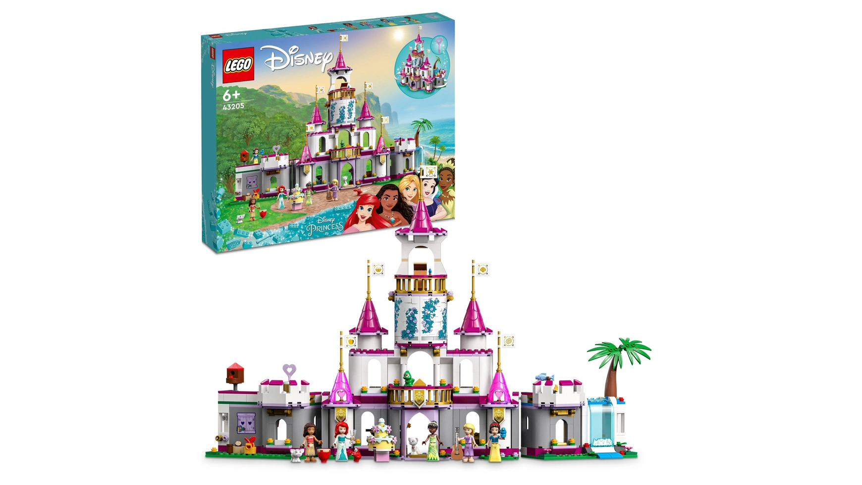Lego Disney Princess Замок приключений с мини-куклами lego disney праздничный поезд диснея 43212