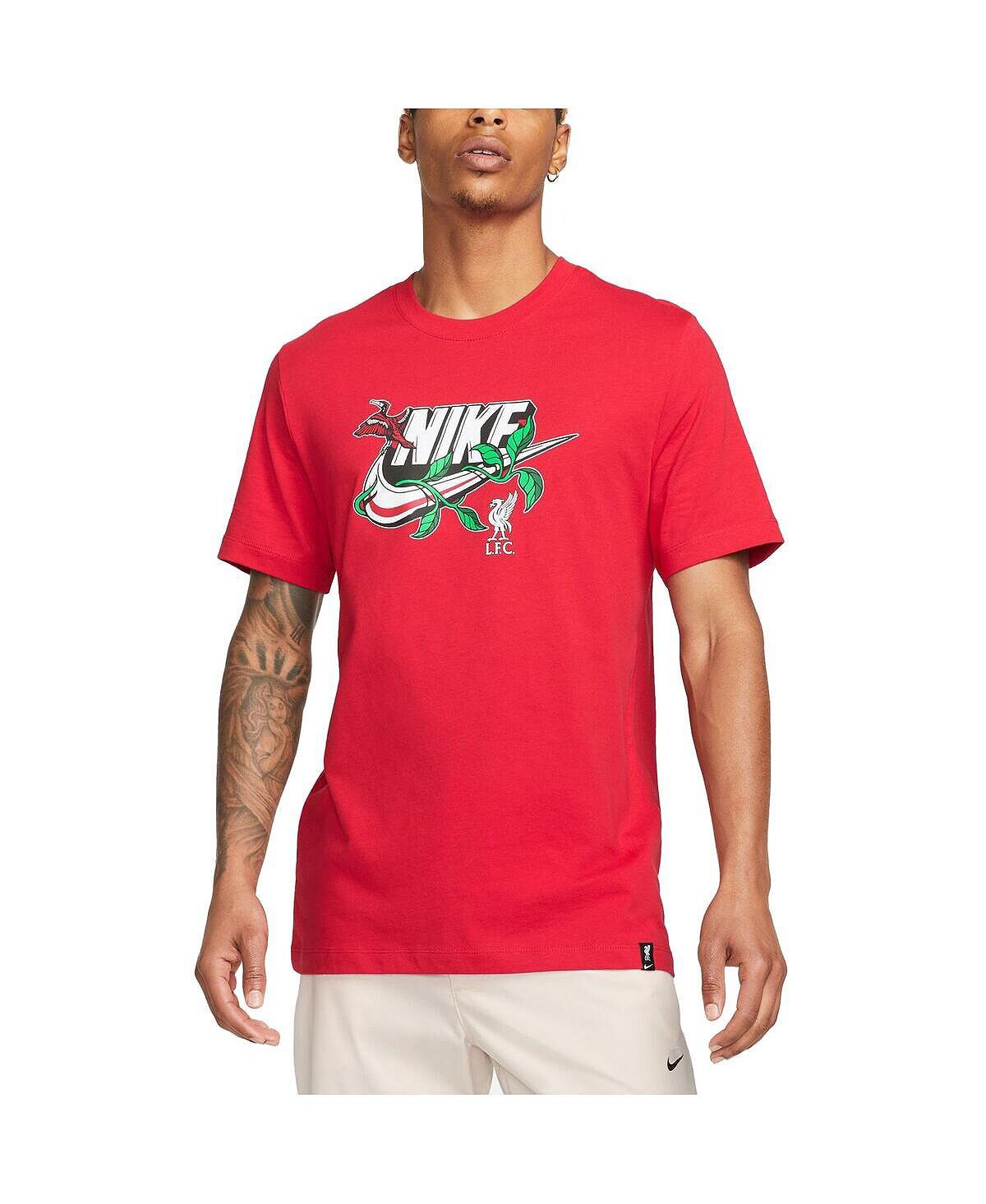

Мужская красная футболка Liverpool Futura Nike, Красный