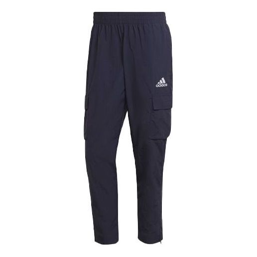 Спортивные штаны Men's adidas Solid Color Logo Cargo Pocket Casual Sports Pants/Trousers/Joggers Blue, мультиколор