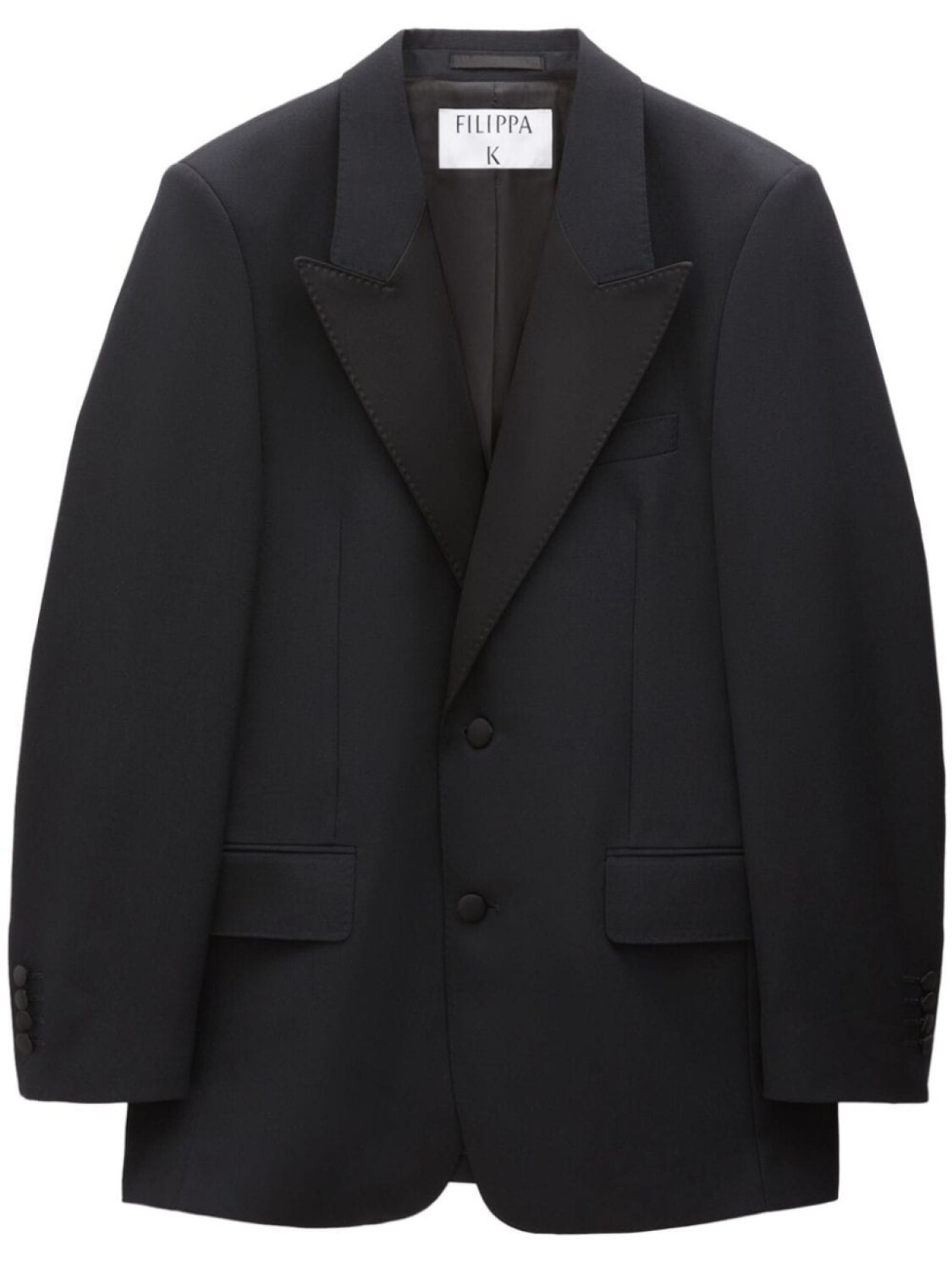 

Filippa K однобортный пиджак из шерсти мериноса, черный