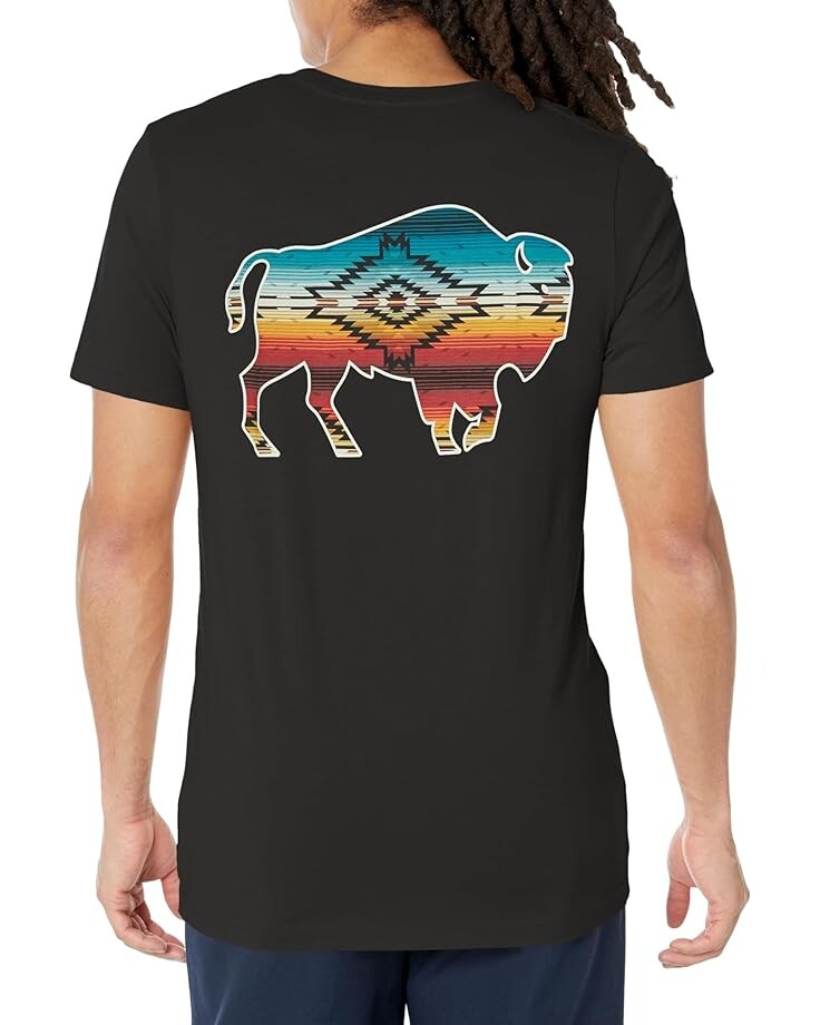 

Футболка Pendleton Saltillo Sunset Bison Graphic, черный/мульти