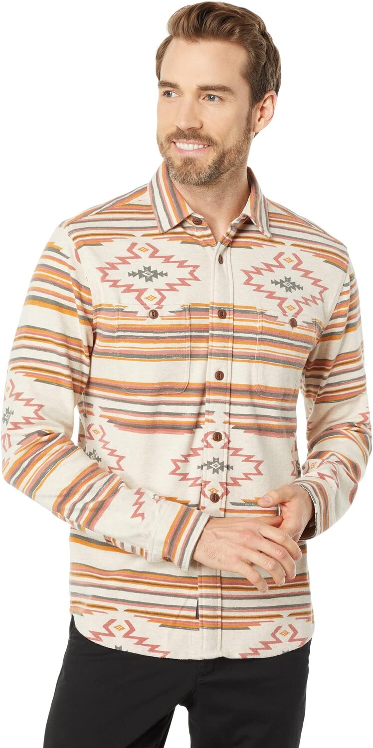 

Вязаная альпийская рубашка Doug Goodfeather Faherty, цвет Prairie Star Serape