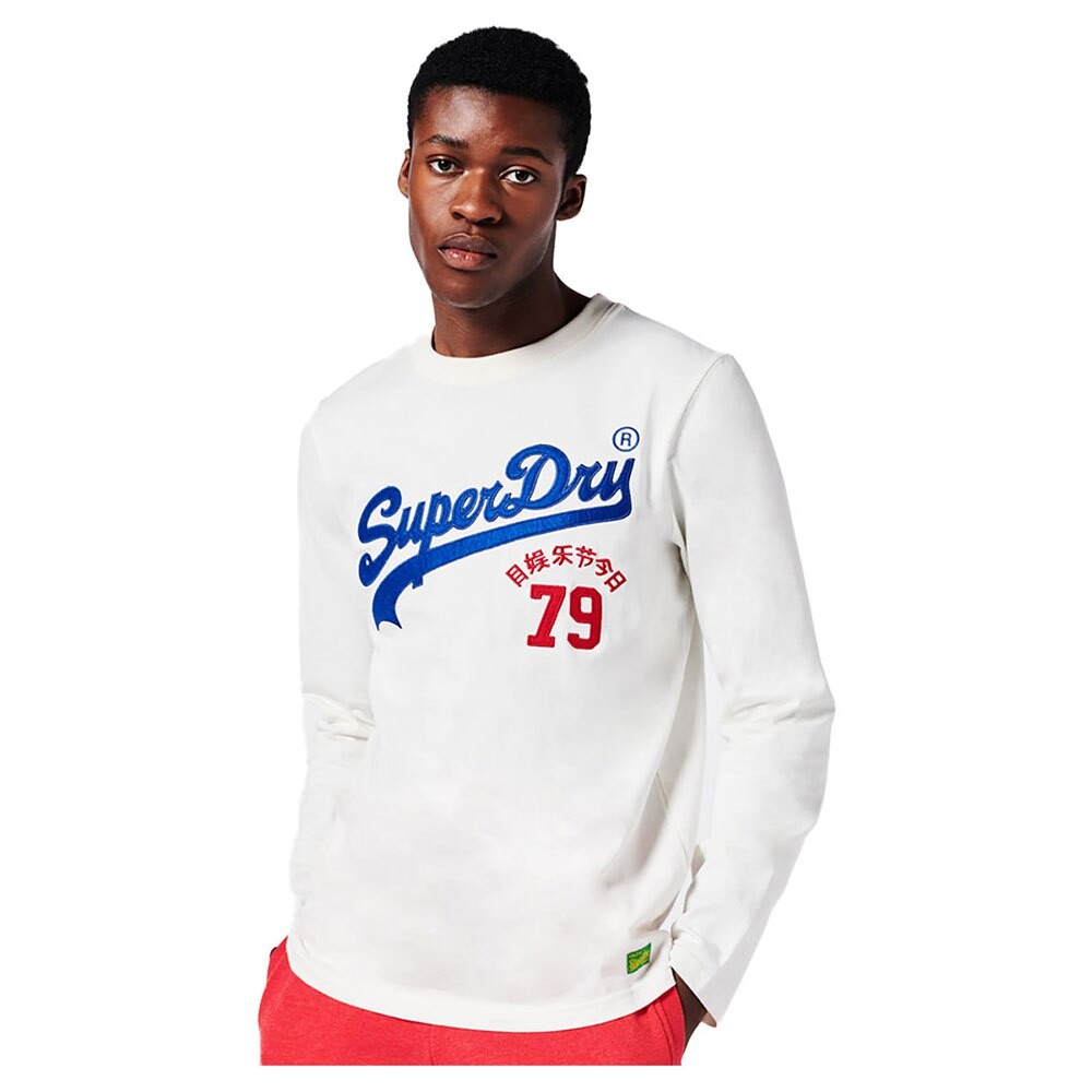 

Футболка с длинным рукавом Superdry Vintage Vl Interest, белый