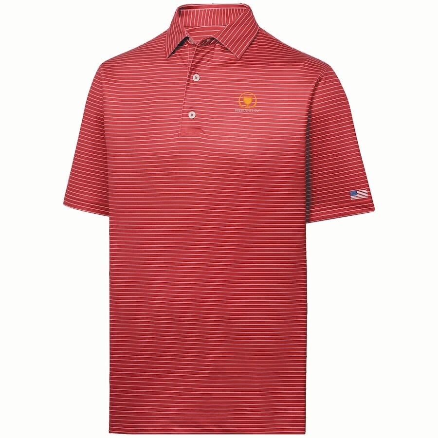 

Поло с коротким рукавом FootJoy Presidents Cup, малиновый
