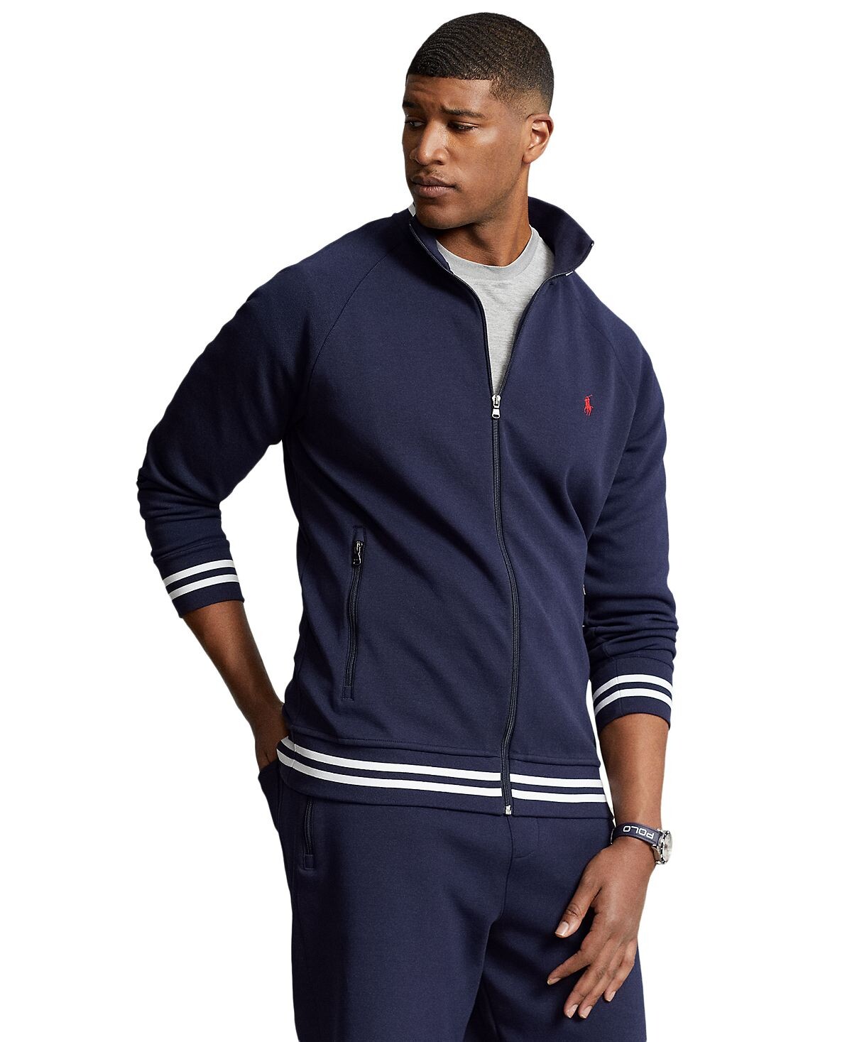 

Мужская спортивная куртка двойной вязки Big & Tall Polo Ralph Lauren