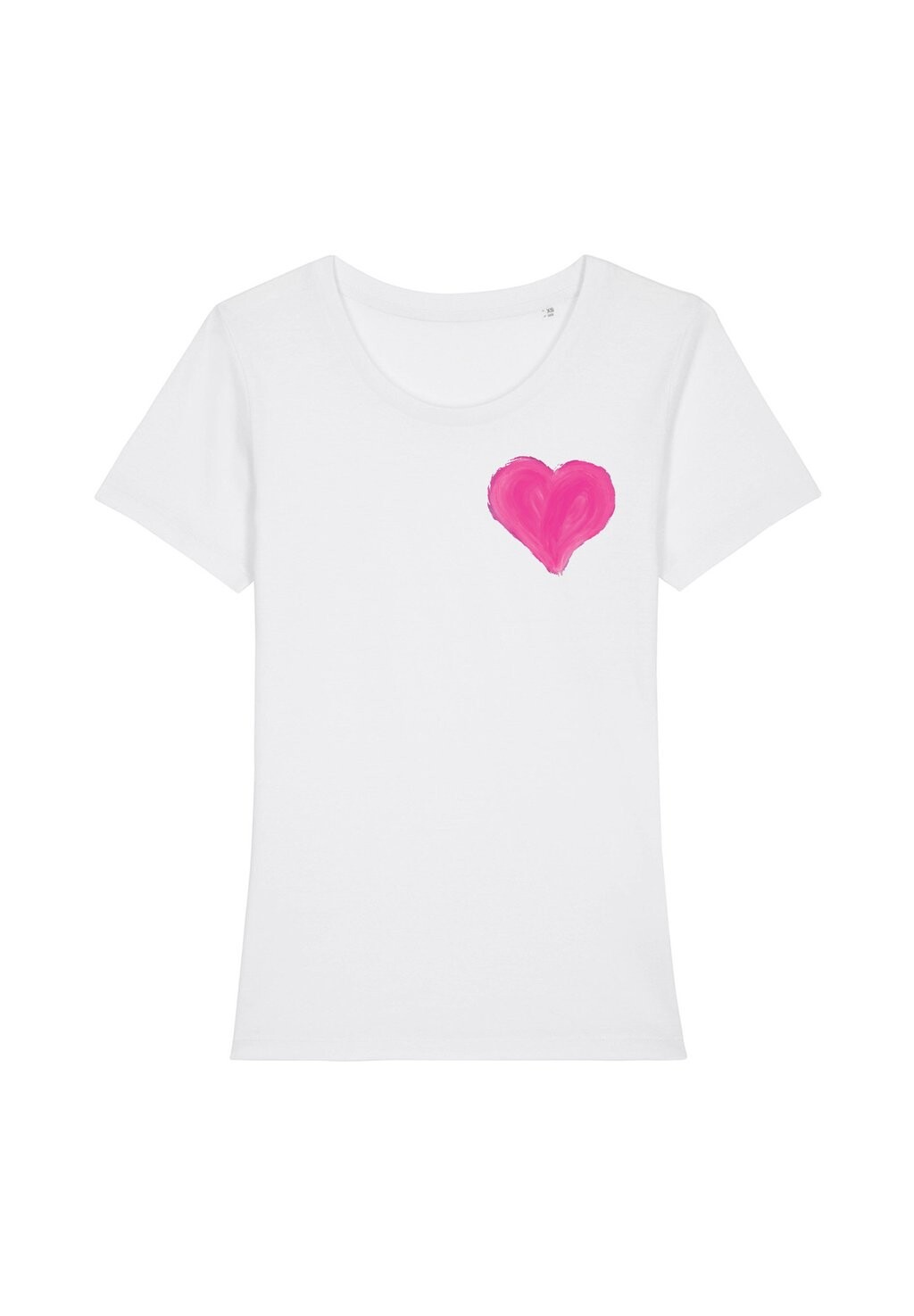 

Футболка с принтом PINK HEART Watapparel, цвет white
