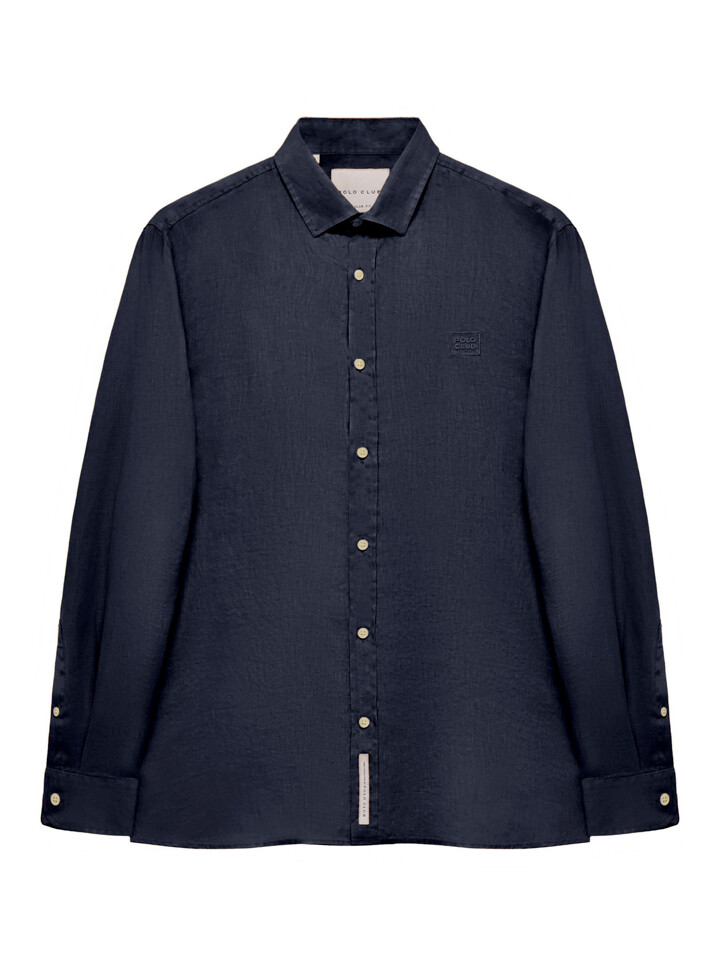 

Рубашка Polo Club Leinen Custom fit, темно синий