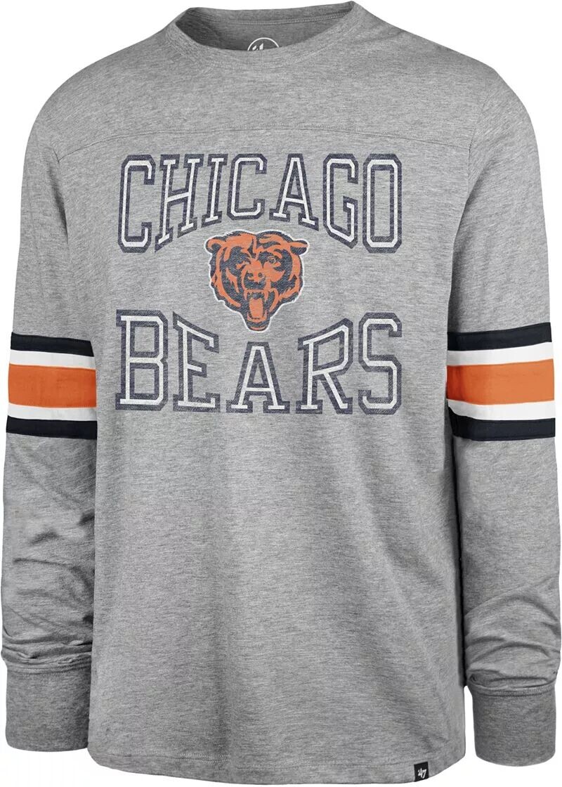 

Мужская серая футболка с длинным рукавом '47 Chicago Bears Cover 2