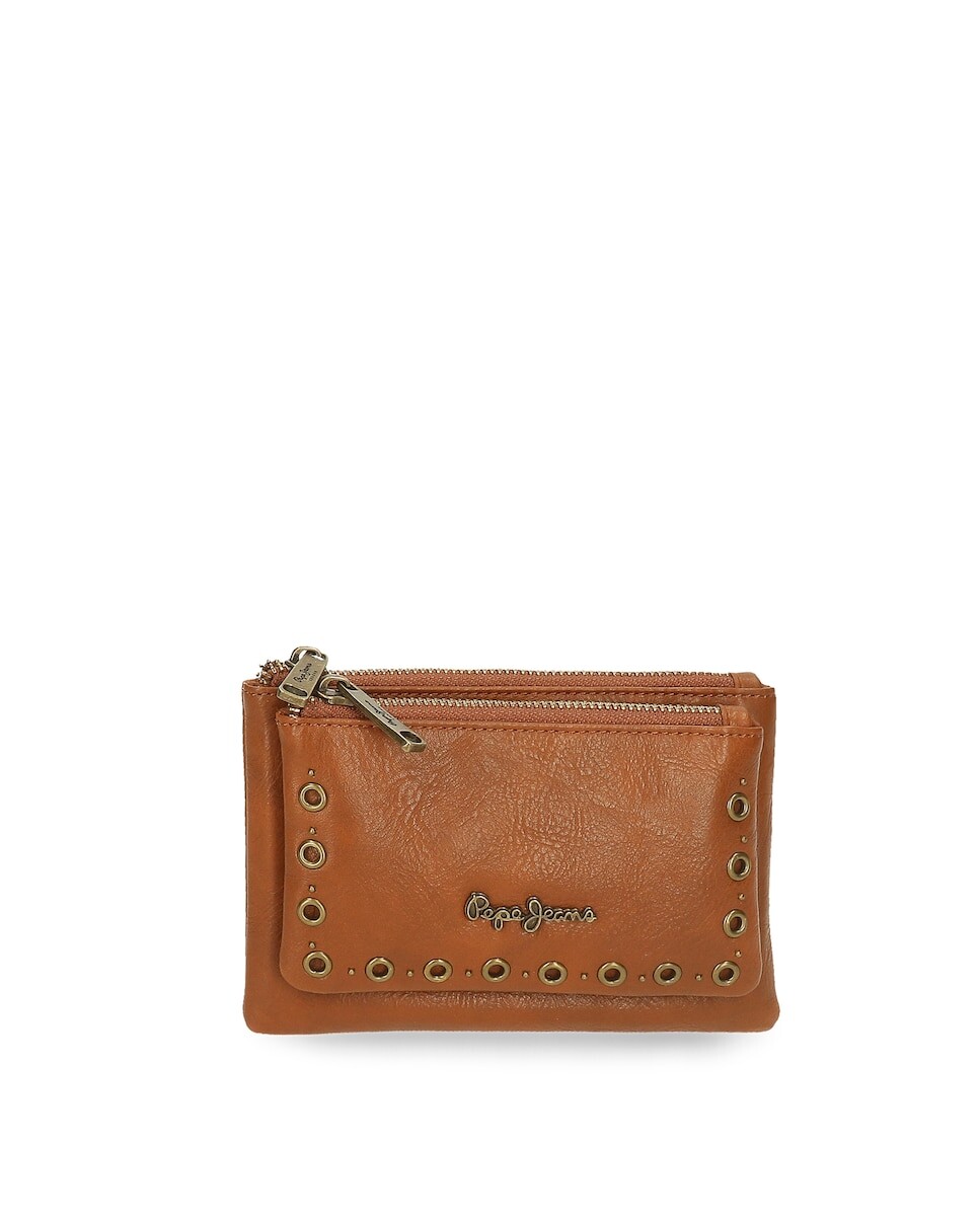 

Кошелек-кемпер с двумя отделениями цвета кожи Pepe Jeans, коричневый