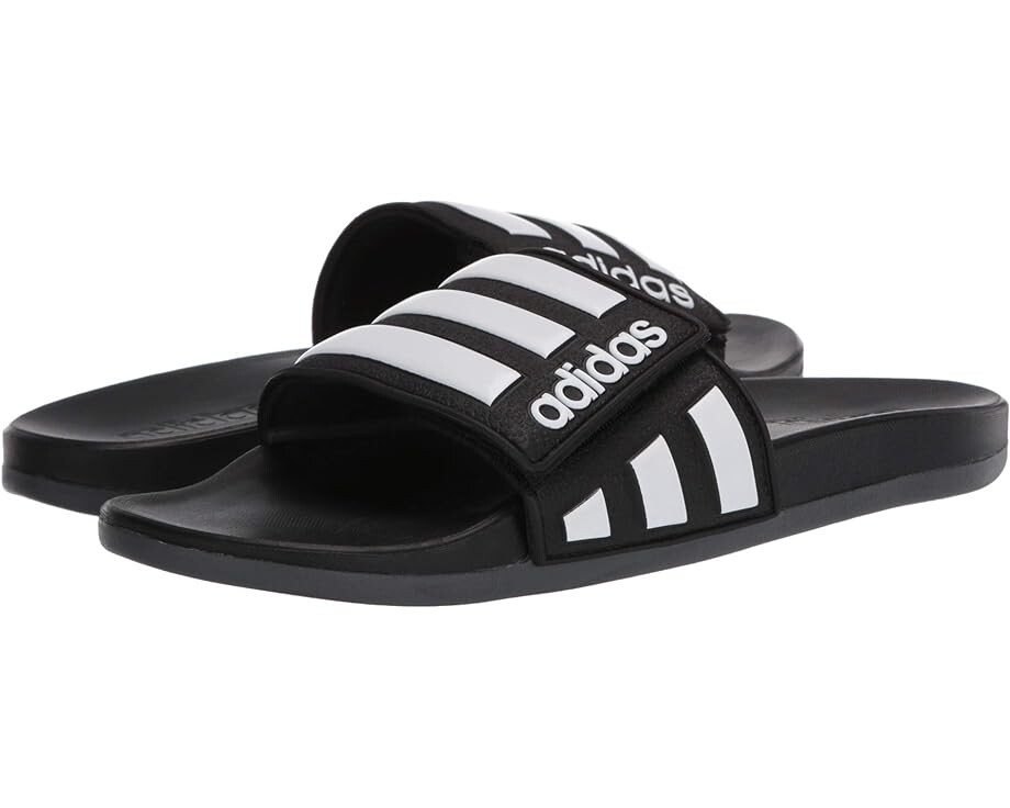 

Сандалии Adidas Adilette Comfort ADJ, цвет Core Black/Footwear White/Grey Six