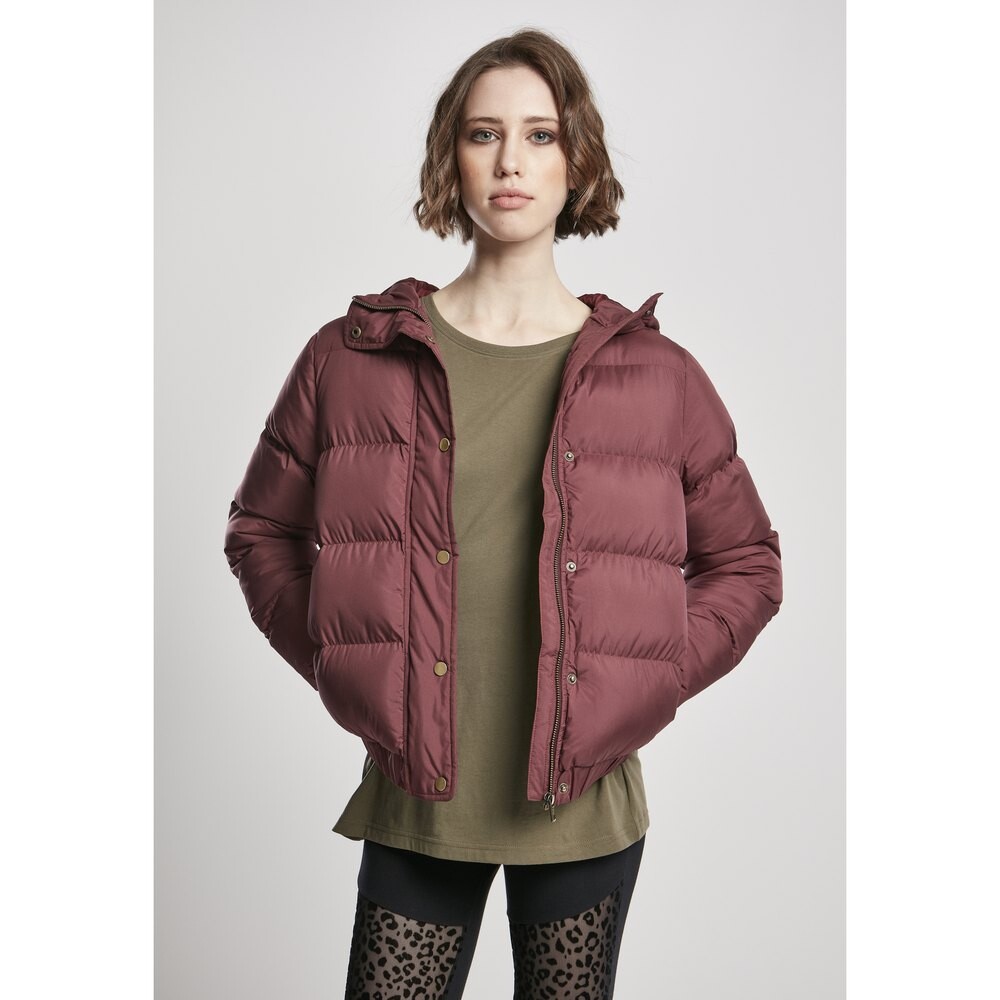 

Куртка Urban Classics Hooded Puffer, красный