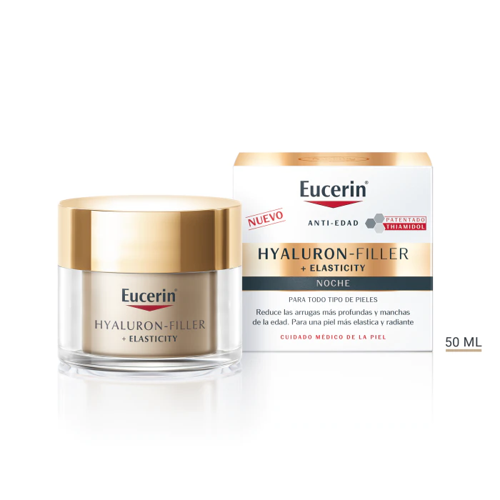 Набор косметики Hyaluron-Filler + Elasticity Crema de Noche Eucerin, 50 ml крем для тела eucerin против экземы 396 гр
