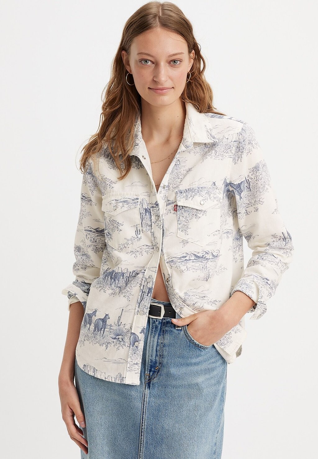 

Рубашка Levi's ICONIC WESTERN, кремовый