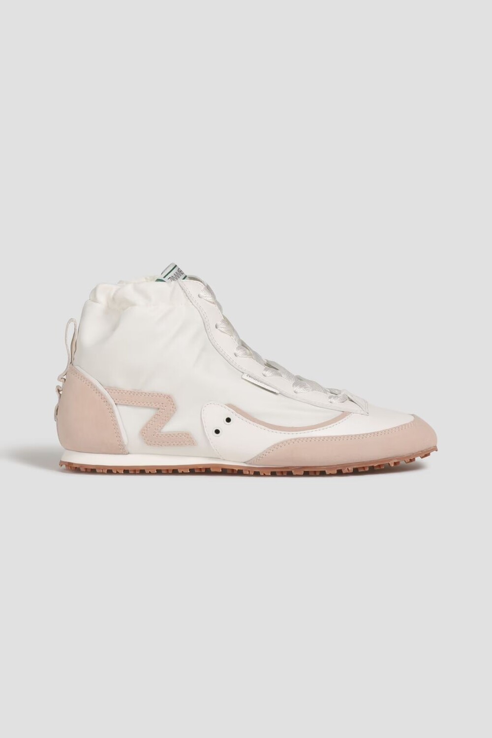 

Высокие кеды Shell с замшевой отделкой Zimmermann, цвет Off-white