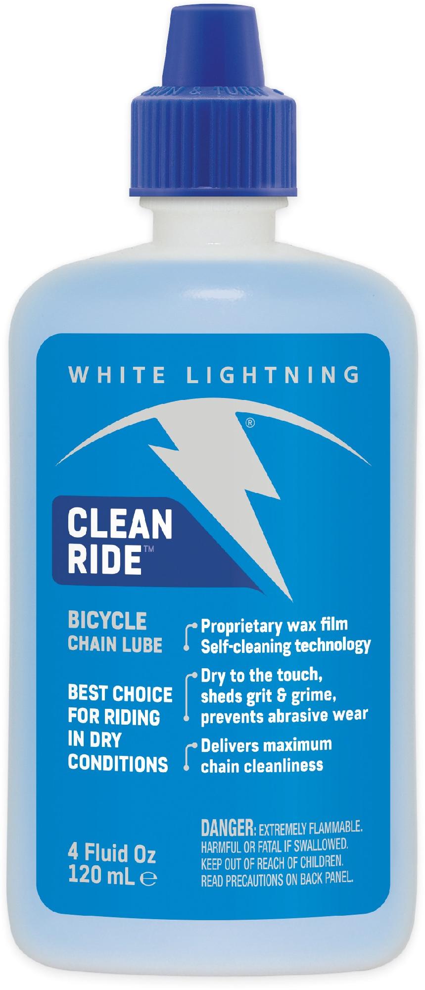 Чистая смазка для езды - 4 унций White Lightning смазка цепи для мокрой езды white lightning цвет drip