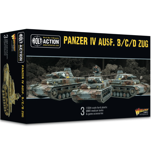 Фигурки Panzer Iv Ausf. B/C/D Zug Warlord Games