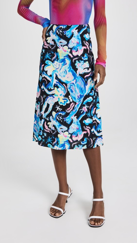 

Юбка Marni Soft A Line, черный
