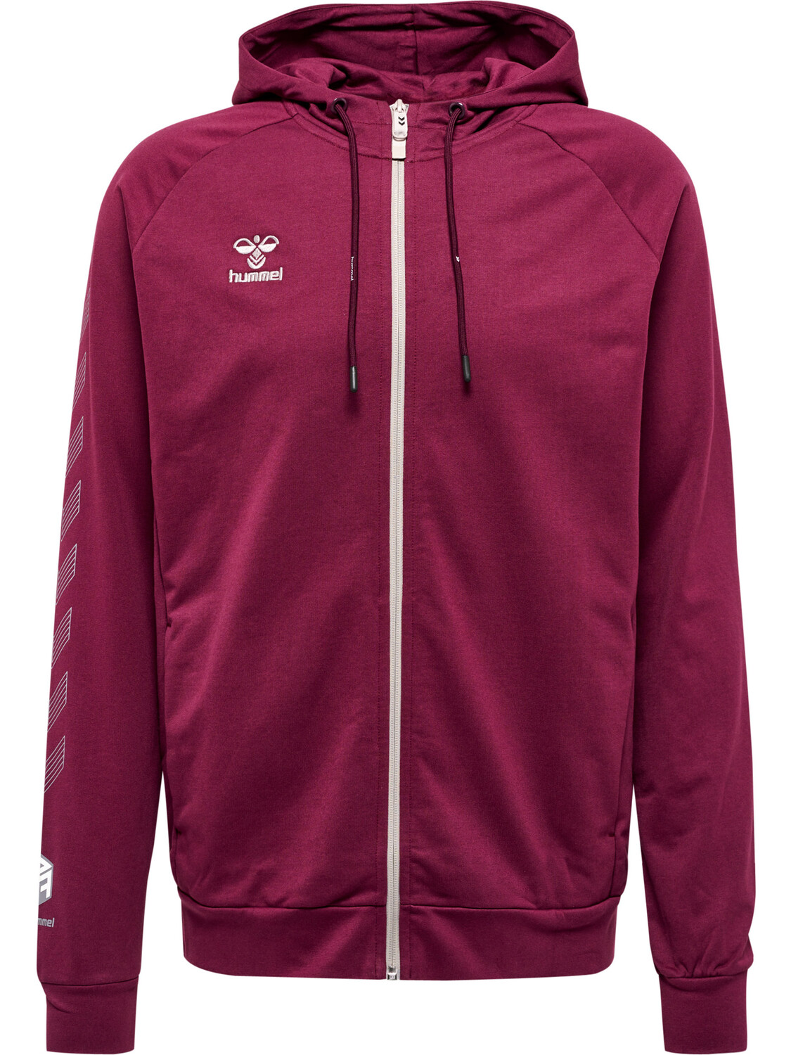 

Толстовка Hummel Hoodie Hmlmove Grid Cotton Zip Hoodie, цвет GRAPE WINE