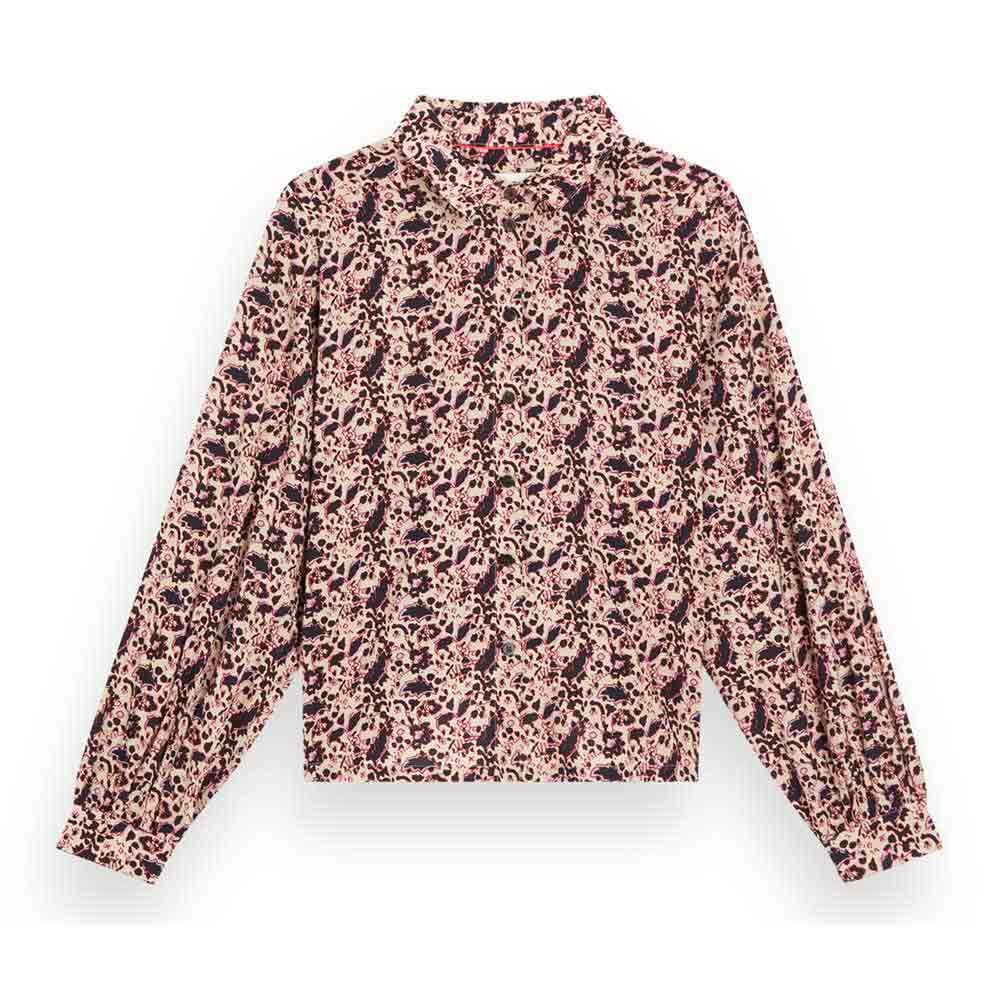 

Рубашка с длинным рукавом Scotch & Soda Printed Balloon, розовый