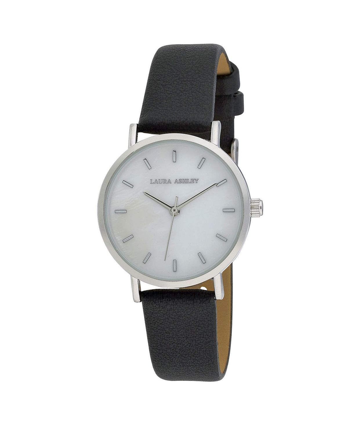 цена Женские тонкие черные часы с полиуретановым ремешком, 34 мм Laura Ashley, черный