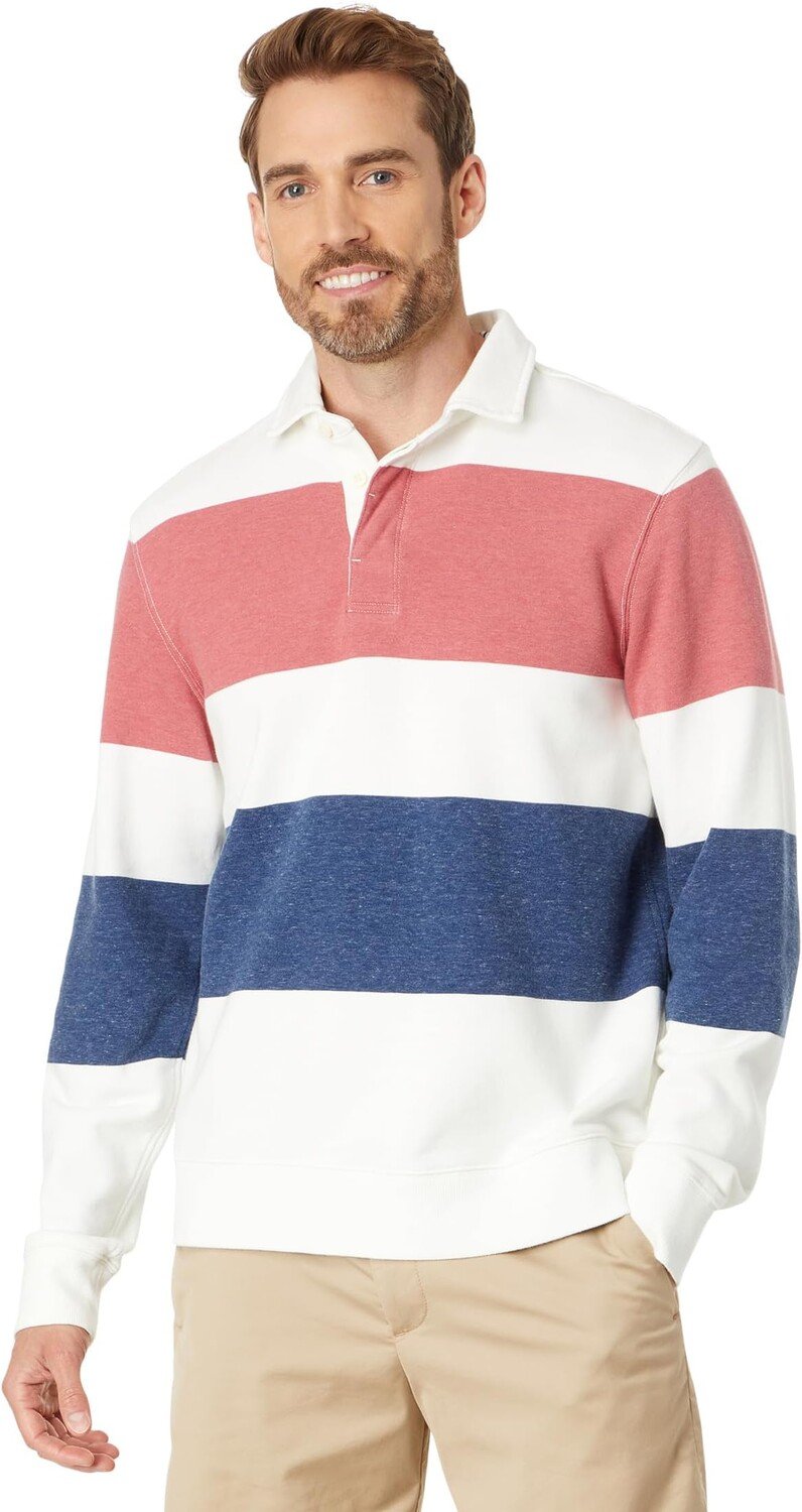 

Рубашка-поло Blocked Stripe Surfside Cam Vineyard Vines, цвет Red/White/Blue