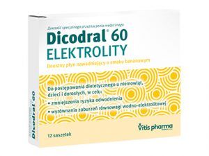 Электролиты в пакетиках Dicodral 60, 12 шт