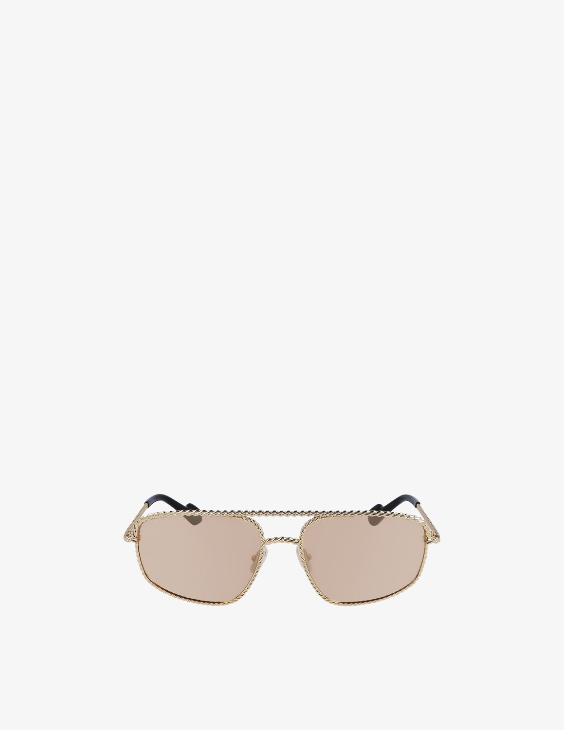 

Солнцезащитные очки-штурманы LNV128S Lanvin, цвет Gold/Gold Mirror