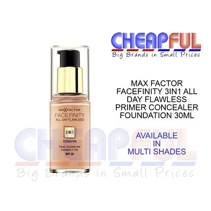 

Max Factor Facefinity 3in1 Тональный крем All Day Flawless Foundation, Серый