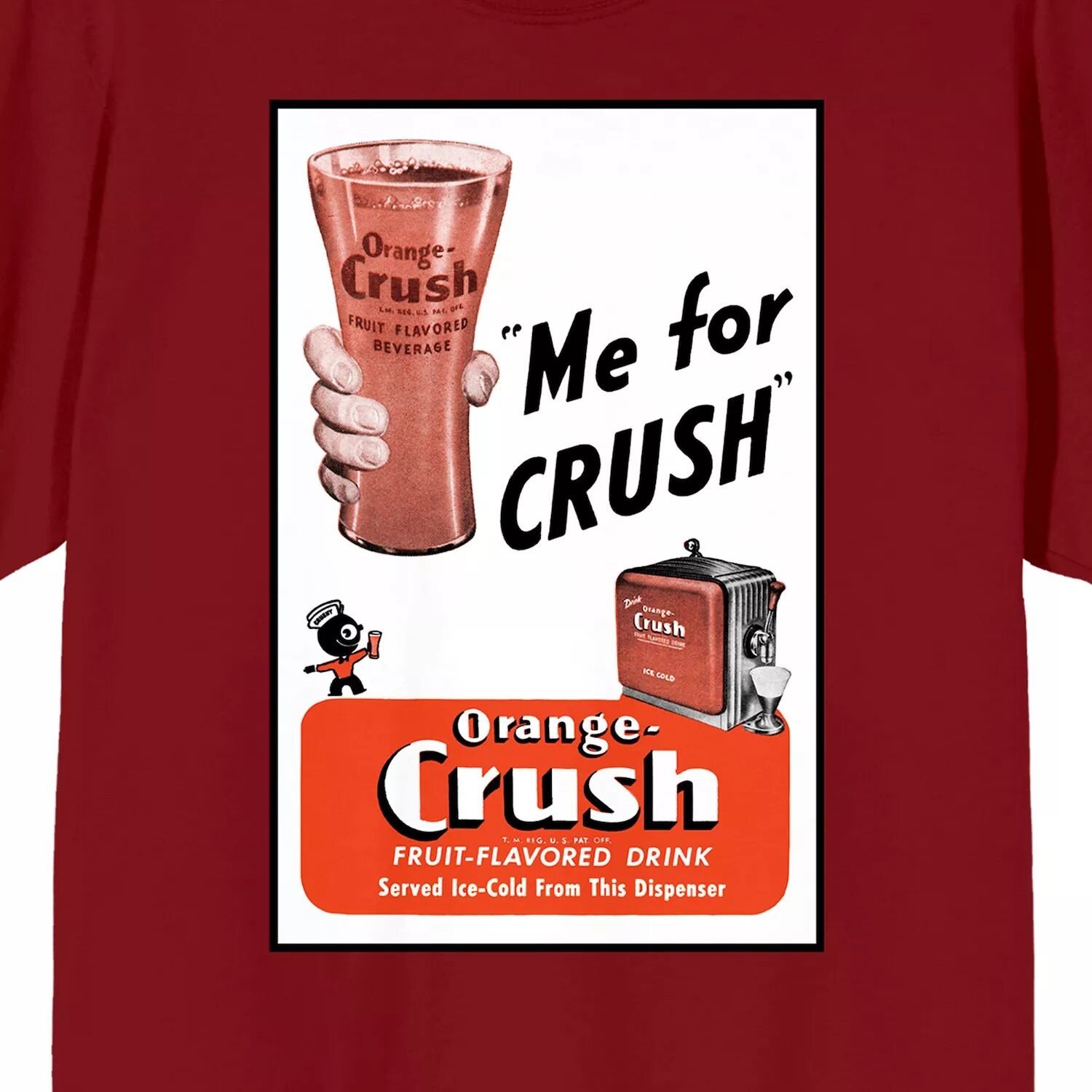 

Мужская футболка Orange Crush Glass Me For Crush Licensed Character