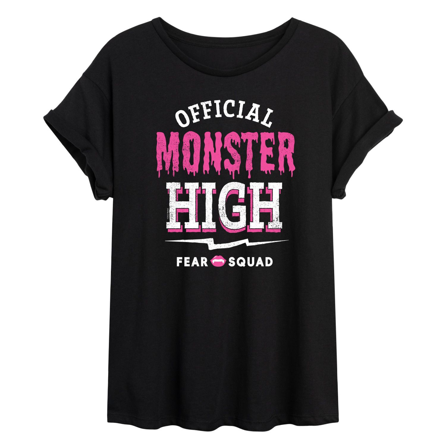 Большая футболка с рисунком Monster High для юниоров Fang Club Licensed Character