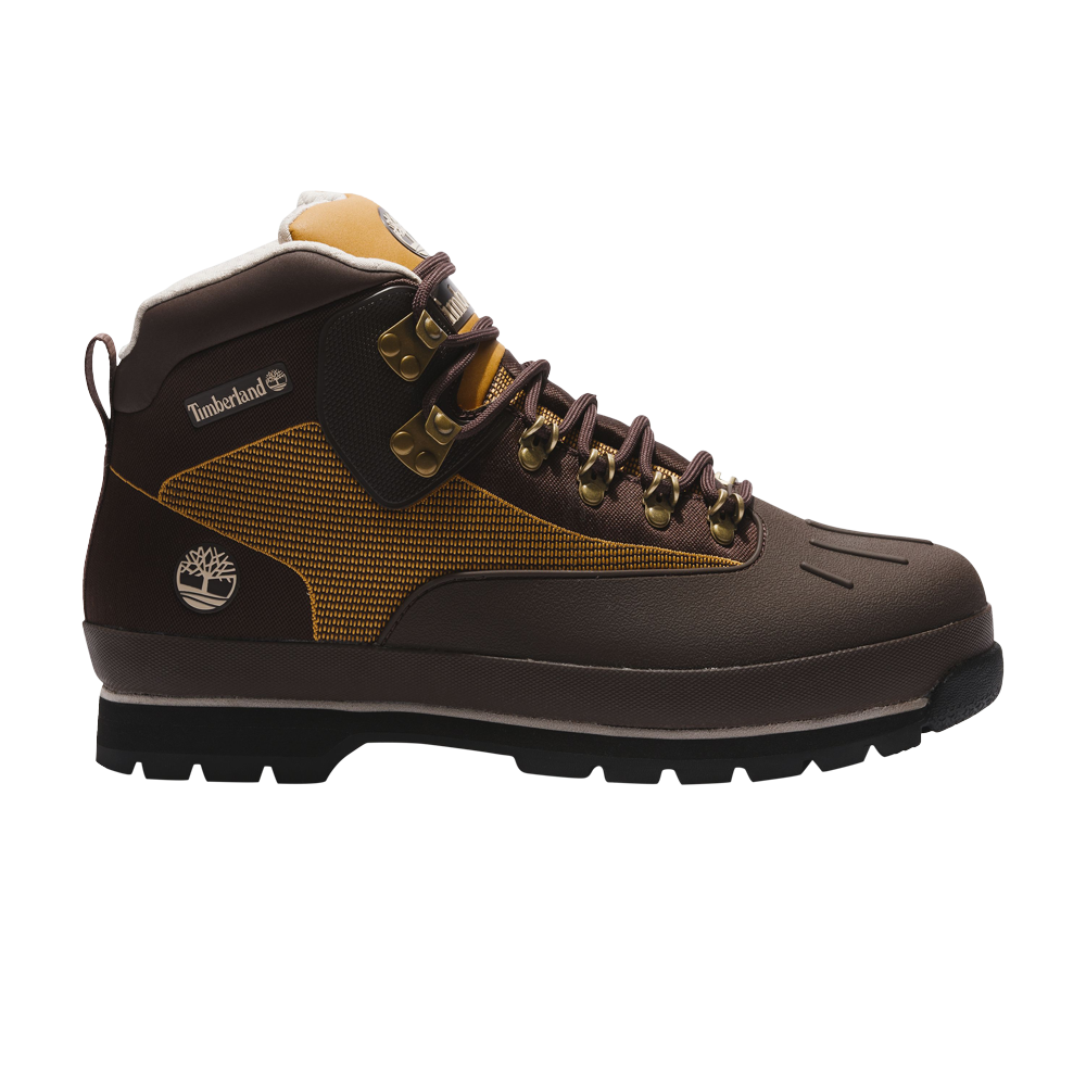 Ботинки Euro Hiker с открытым носком Timberland, коричневый мужские жаккардовые ботинки timberland euro hiker с открытым носком коричневый