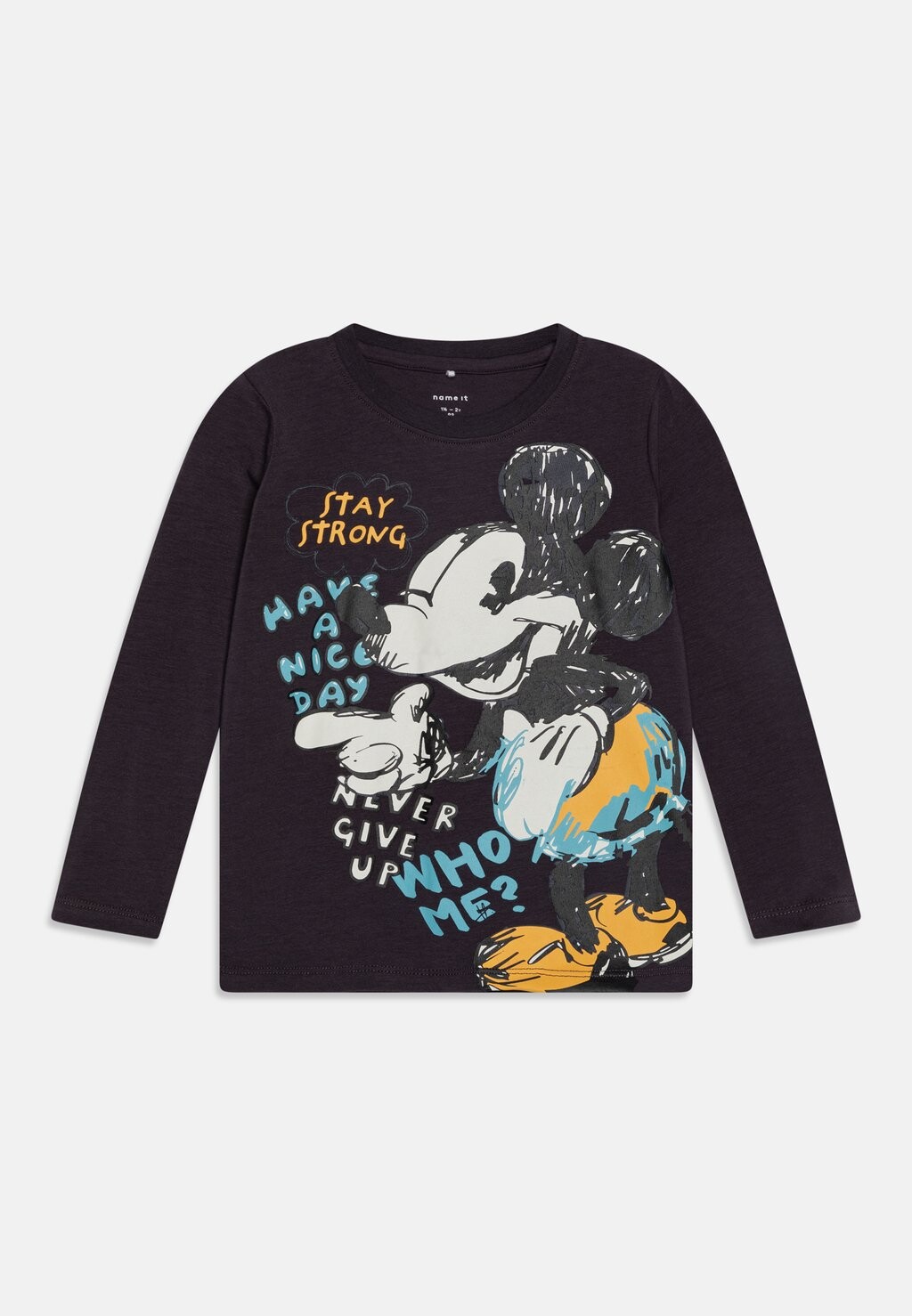 

Топ с длинными рукавами NMMSTRYG DISNEY MICKEY UNISEX Name it, цвет india ink